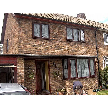 6 - Wood Effect UPVc Windows with Georgian Bars